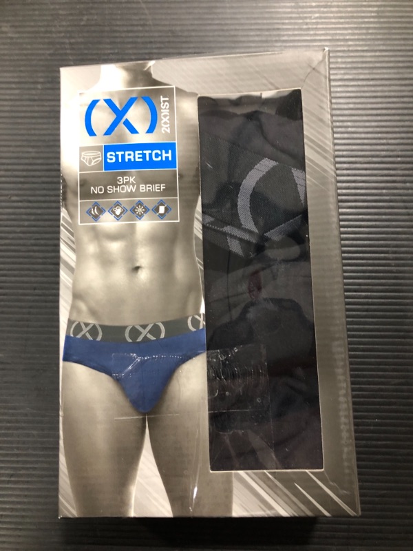 Photo 2 of 2(X)IST mens Extreme Cotton Stretch 3 Pack No Show Brief
SIZE MEDIUM 