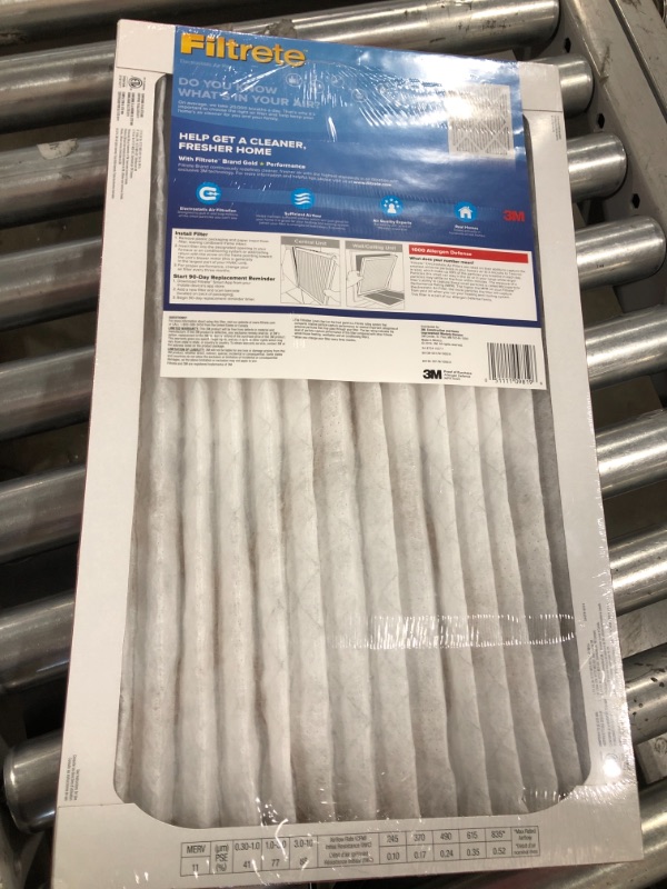Photo 1 of 3M Filtrete Allergen Defense Filter (9815DC-6), 12" x 20" x 1"