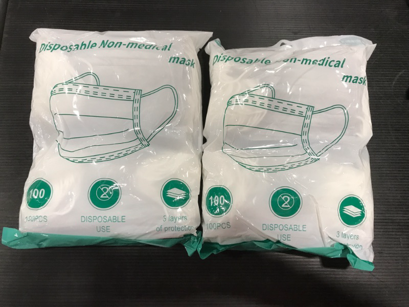 Photo 1 of [2 Packs] Fisposable Non- Medical Face Masks