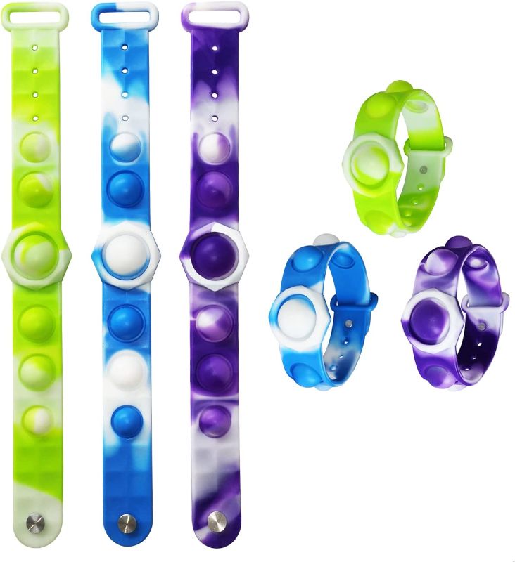 Photo 1 of 3 Pack- Bracelet Fidget Toy,3 pcs Pop Bracelet