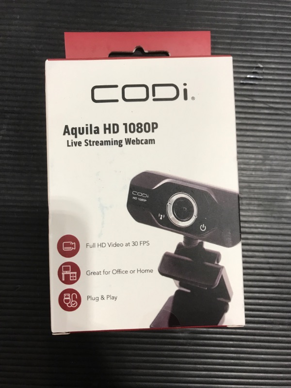 Photo 1 of CODi Aquila HD 1080P Fixed-Focus Webcam A05024
