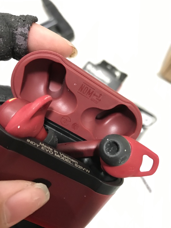 Photo 1 of Skullcandy Indy Evo True Wireless in-Ear Earbuds - Deep Red
