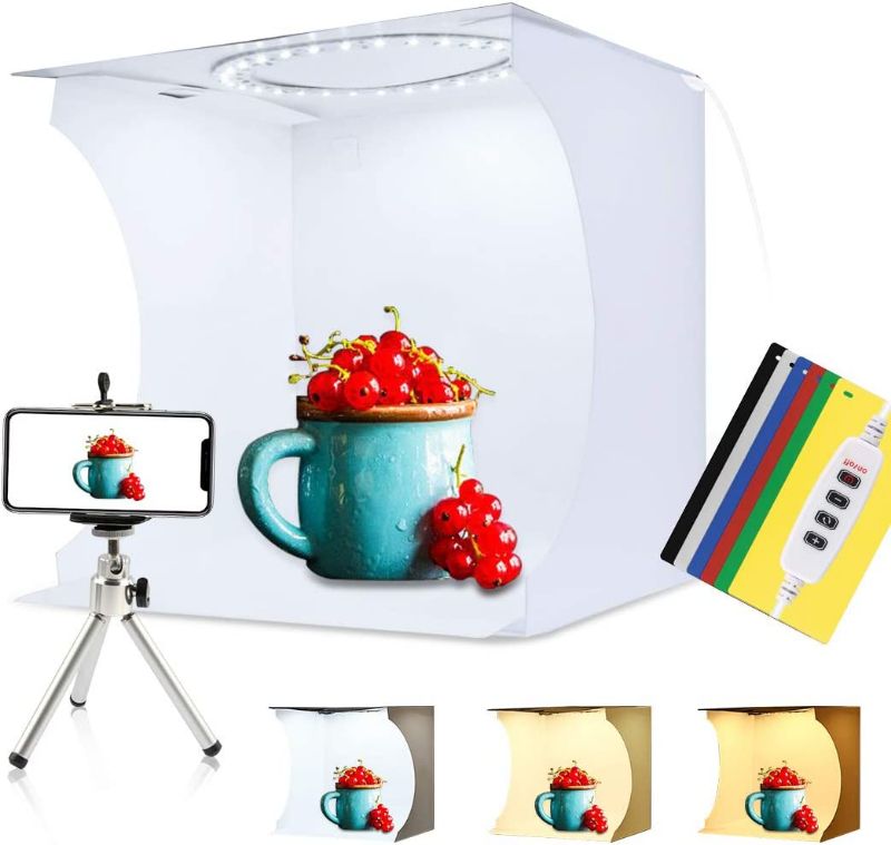 Photo 1 of puluz ring led portable photo studio