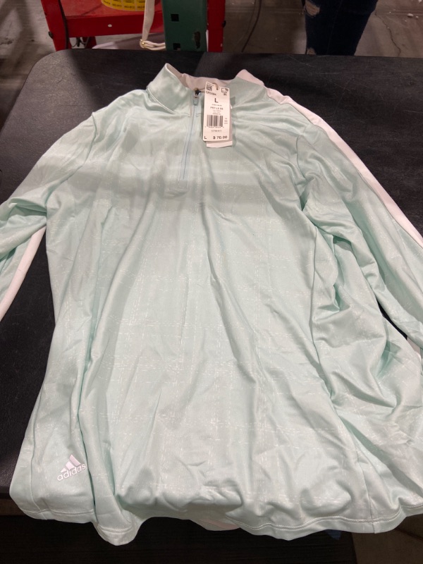 Photo 2 of Adidas Ladies Sun Protection Primegreen Long Sleeve Shirt Halo
SIZE  L 