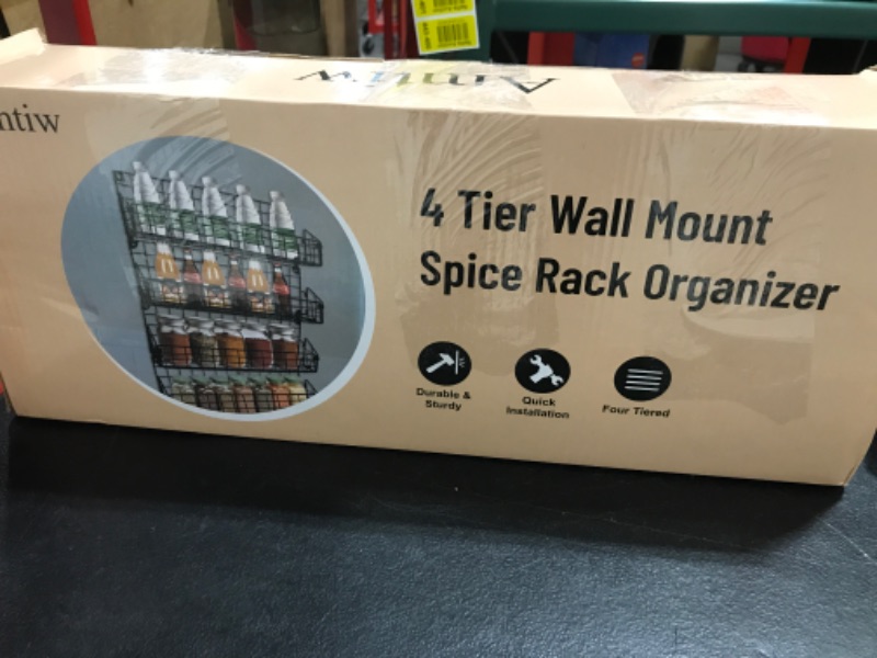 Photo 1 of 4 tier wall mount spice rack organizer