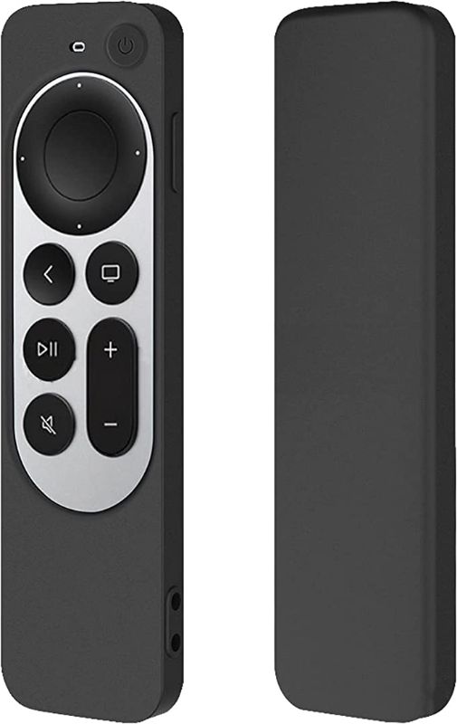 Photo 1 of R2 Slim Case Compatible with 2022 Apple TV 4K HD Siri Remote 3rd Generation, Compatible with 2021 Apple TV Siri Remote 2nd - Slim, Light, Scratch-Free, Full Access to All Functions [Black]