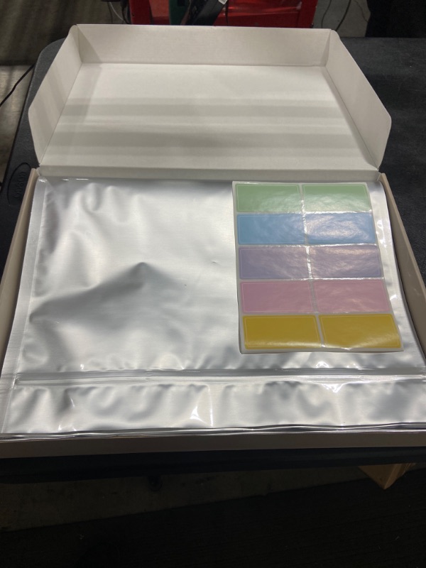 Photo 1 of 15 Packs 12 Mil Mylar Bags for Food Storage, 6 Mil Each Side 5 Gallon 16.7"x26", Resealable Bag Heat Sealable for Long Term Food Storage
