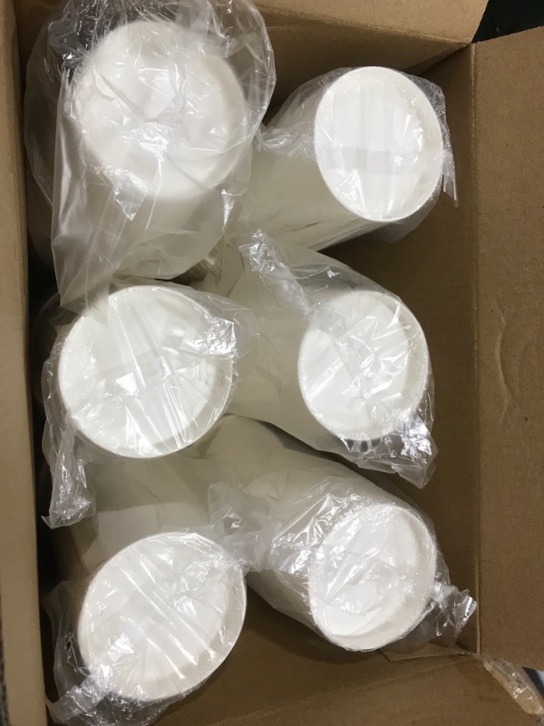 Photo 2 of 150 Pack 20 oz Disposable Paper Coffee Cup, Hot/Cold Beverage Drinking Cups