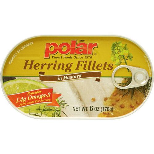 Photo 1 of  Polar Herring Fillets in Mustard, 6 Oz
PACK OF 14 
BB 12/ 31/2022