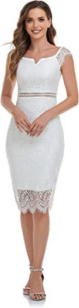 Photo 1 of ALLANDWELL LACE WHITE DRESS SIZE L