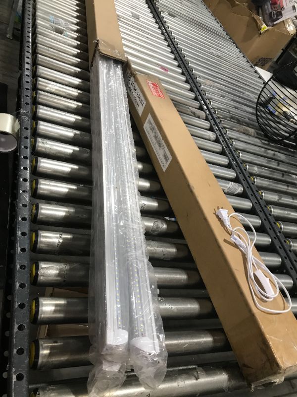 Photo 1 of 6 pack led shop lights 8ft garage 8 foot with plug