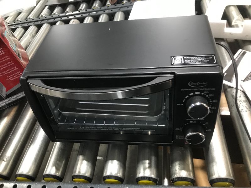 Photo 1 of Betty Crocker 1000 Watt Toaster Oven, Black (WA BC-1664CB)