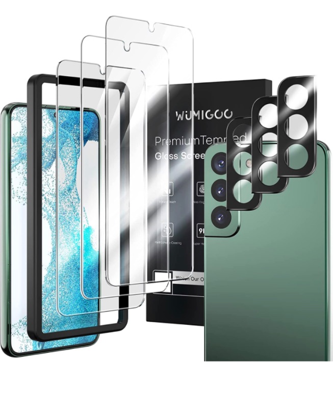 Photo 1 of (3+3 Pack) Wumigoo Compatible with Samsung Galaxy S22 5G 6.1 inches 
2PACKS 