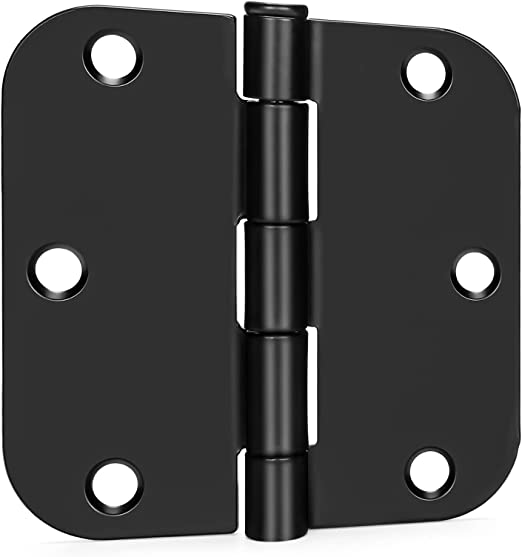 Photo 1 of (Removable Pin) 24 Pieces 3.5in Matte Black Door Hinges Lubricant-Added Heavy Duty Interior & Exterior Door Hinges, goldenwarm 3-1/2'' Hinges for Residential Doors, 5/8'' Radius Corners
