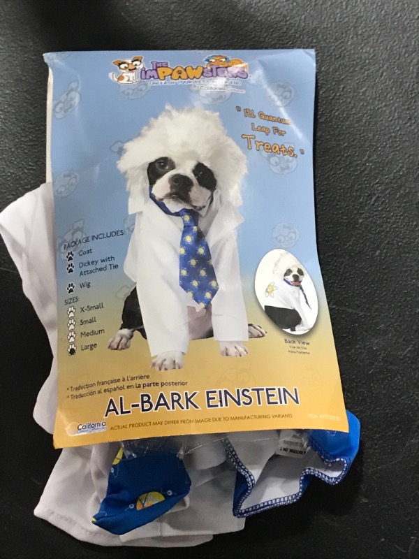 Photo 1 of Al Bark Einstein Dog Costume (Size L) 