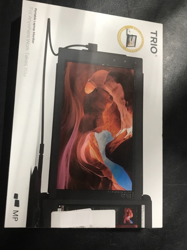 Photo 1 of Mobile Pixels 12.5‘’ Trio (w/Kickstand) Portable Monitor for Laptops, Full HD IPS USB A/Type-C USB Powered On-The-Go (Item Factory Sealed Only Open for Picture)