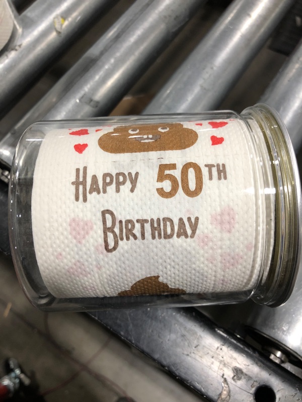 Photo 1 of 50th Birthday Gifts for Women and Men - Funny Toilet Gag Gift - Happy 1970 Bday Gift Ideas, Turning Fifty and 50 Year Old Party Decorations Supplies for Him and Her - 2 Rolls
