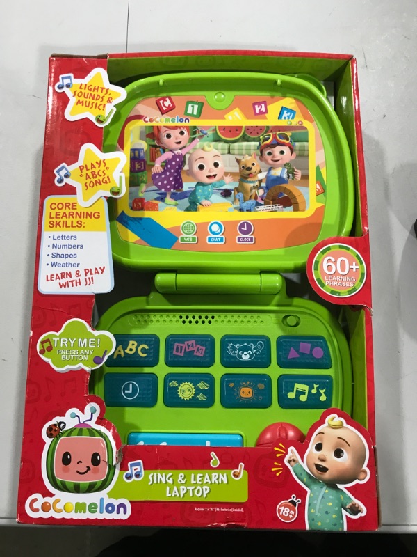 Photo 1 of Cocomelon Learning Laptop
