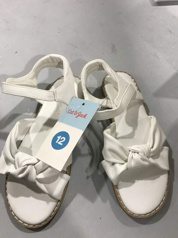 Photo 1 of Cat & Jack White Strap Sandals 12