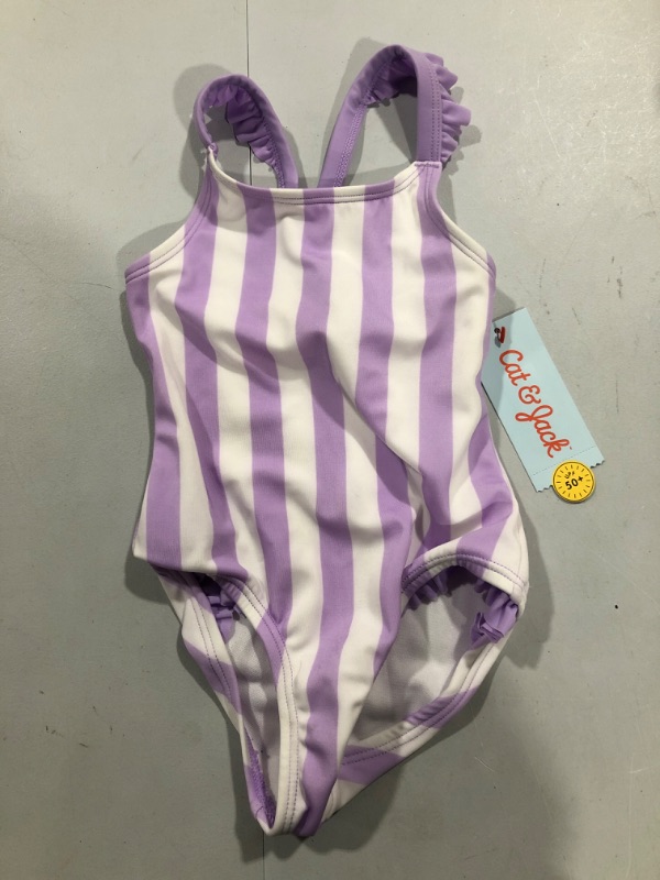 Photo 2 of Baby Girls' Striped One Piece Swimsuit - Cat & Jack