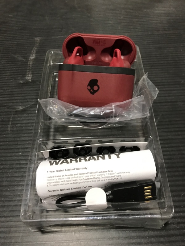 Photo 2 of Skullcandy Indy Evo True Wireless In-Ear Earbuds - Deep Red
