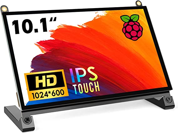 Photo 1 of Raspberry Pi Screen,ROADOM 10.1’’ Touchscreen Monitor, IPS FHD 1024×600,Responsive and Smooth Touch,Dual Built-in Speakers,HDMI Input,Compatible with Various Devices and OS,Easy Assembly,Driver Free