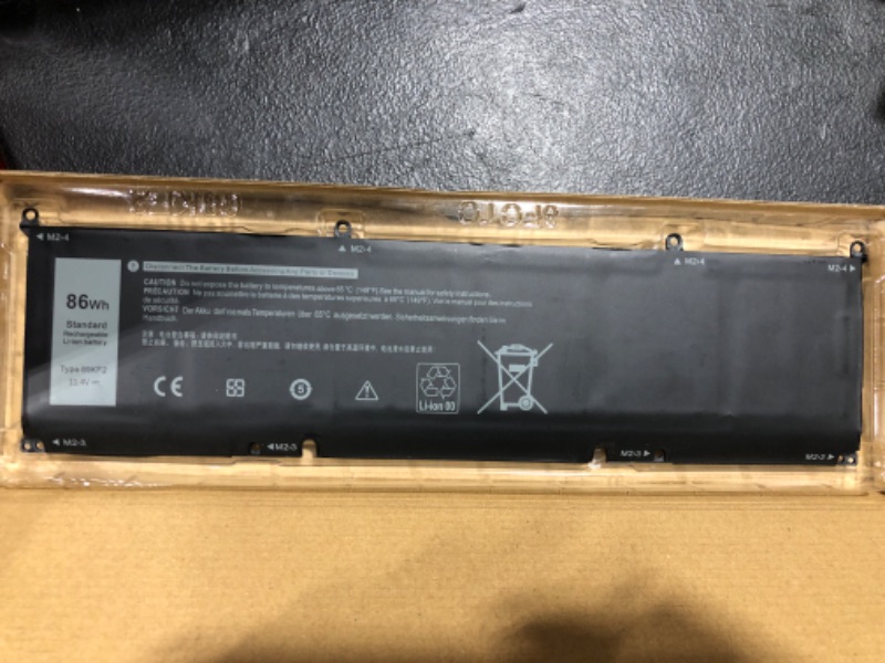 Photo 2 of 69KF2 Laptop Battery Compatible with Dell XPS 15 9500 9510 9520 Precision 5550 5560 5570 Alienware M15 R3 R4 M17 R3 R4 Series 8FCTC 08FCTC 70N2F 070N2F 11.4V 86Wh 7167mAh 6-Cell