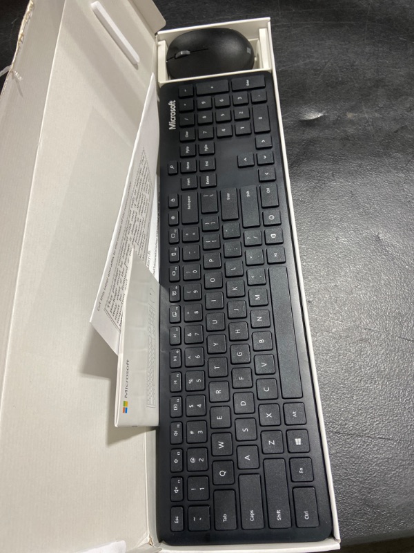 Photo 2 of Microsoft Wireless Bluetooth Keyboard and Mouse Desktop Set