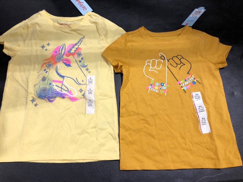 Photo 1 of 2 of Target's Cat & Jack Graphic Tees in XS and Small