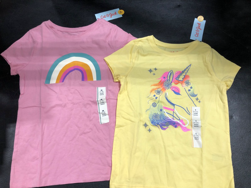 Photo 1 of 2 of Target's Cat & Jack Graphic Tees in Small and Medium