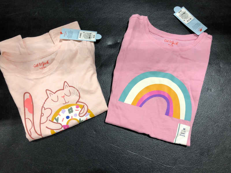 Photo 1 of 2 of Target's Cat & Jack Graphic Tees in Small and Medium
