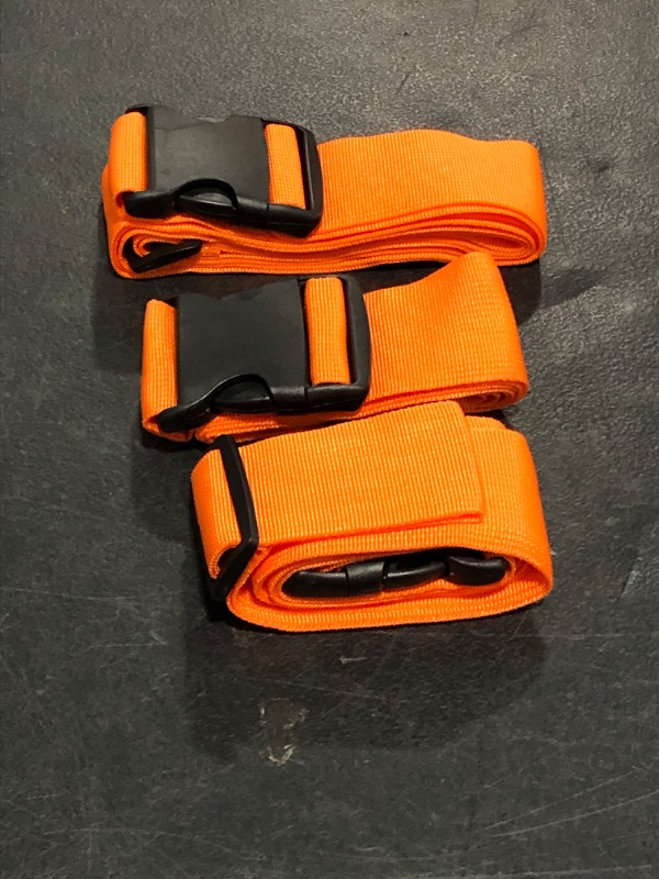 Photo 2 of Adjustable Utility Straps, Set of 3 - Orange