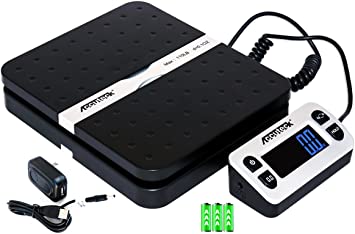 Photo 1 of ACCUTECK ShipPro 110lbs x 0.1 oz. Digital Shipping Postal Scale, Black (W-8580-110-Black)