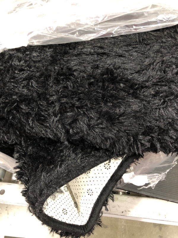 Photo 1 of BLACK SHAG RUG 4X7 