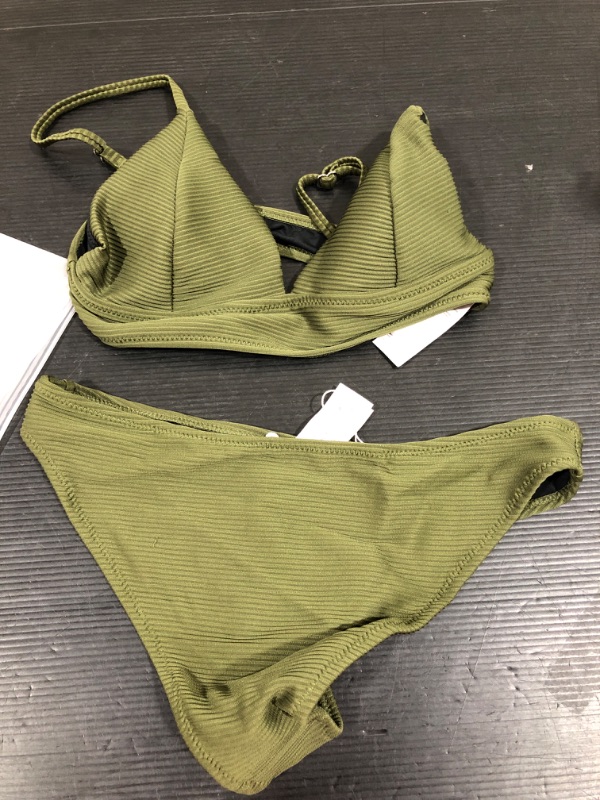 Photo 1 of 2 PIECE GREEN SWIM SUIT SIZE SMALL