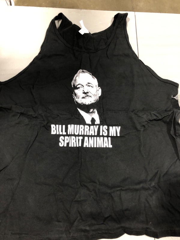 Photo 1 of BILL MURRAY GRAPHC BLACK TANK TOP SIZE XL 