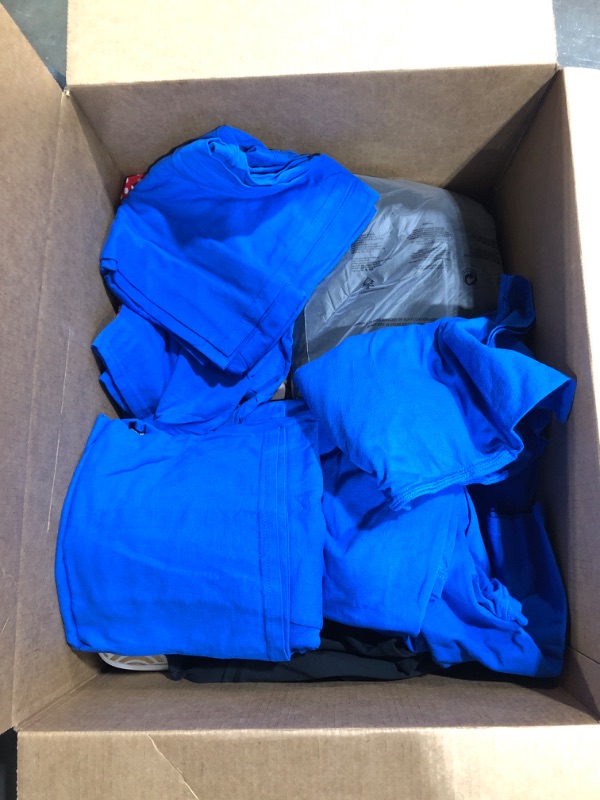 Photo 1 of  CLOTHING BUNDLE VARIOUS SIZES BLUE SHIRTS