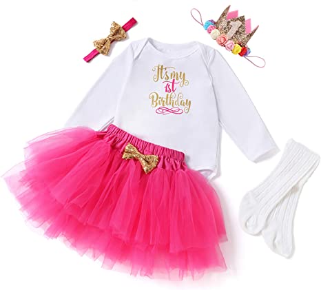 Photo 1 of  Baby Girl First Birthday Clothes Outfits (Long Sleeve) - STOCK NOT EXACT TO OUTFIT SIZE 73