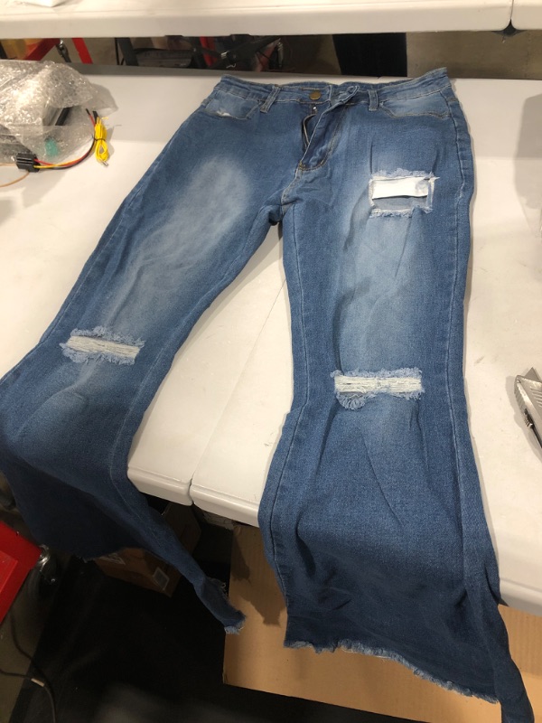 Photo 1 of BELL BOTTOMJEANS SIZE MEDIUM 