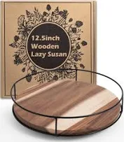 Photo 1 of 12.5 inch wooden lazy susan 