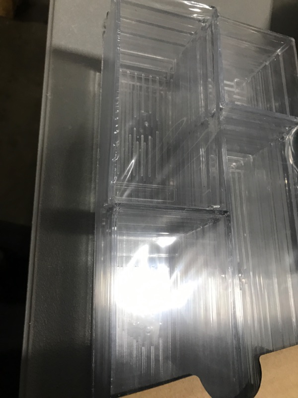 Photo 1 of 14 PCS Clear Plastic Drawer Organizer Tray for Makeup