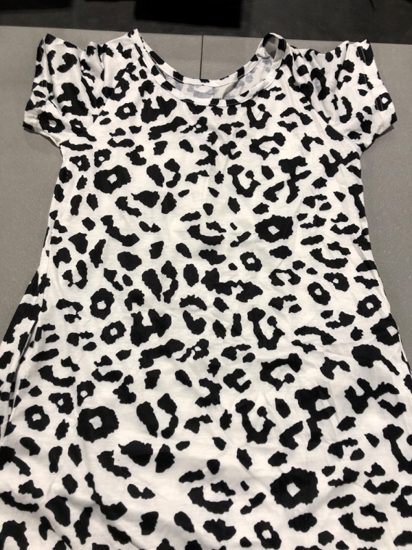 Photo 1 of Animal Print Short Sleeve T-Shirt Dress 
Size S