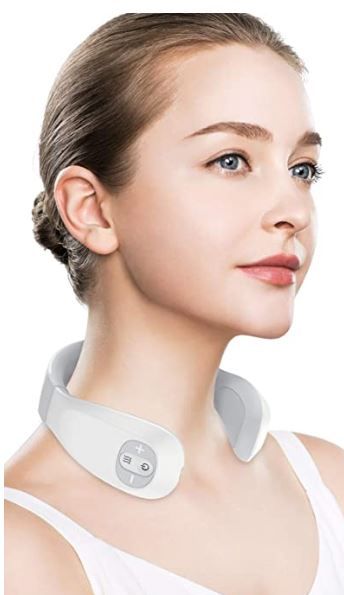 Photo 1 of EKUPUZ Neck Massager for Pain Relief, Electric Neck Massage with Heat, 6 Modes 15 Levels Cordless Deep Tissue Trigger Point Massager, Relieve Neck Pain, Stress & Fatigue
