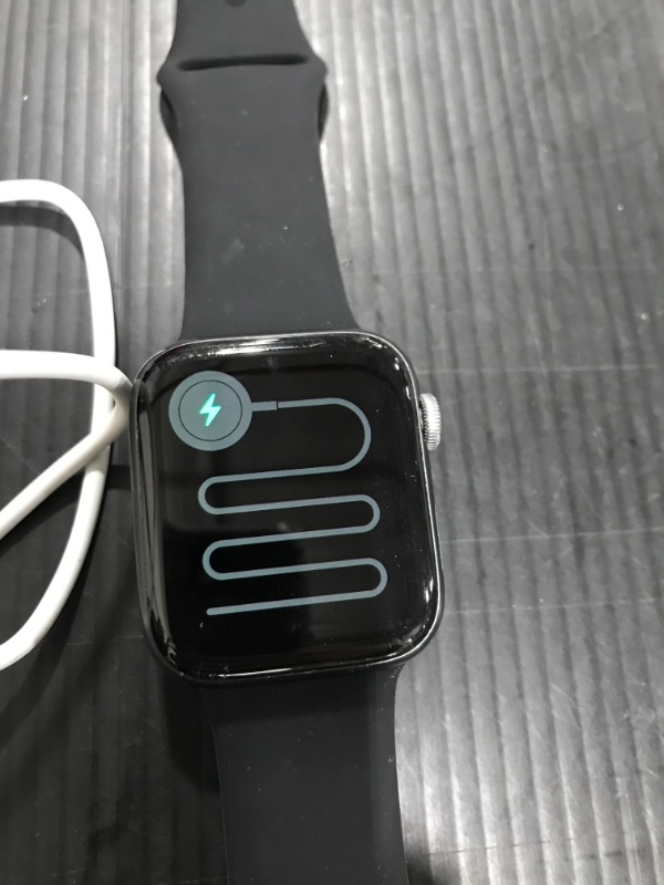 Photo 2 of Apple Watch Series 4 (GPS + Cellular, 44MM) - Space Gray Aluminum Case with Black Sport Band