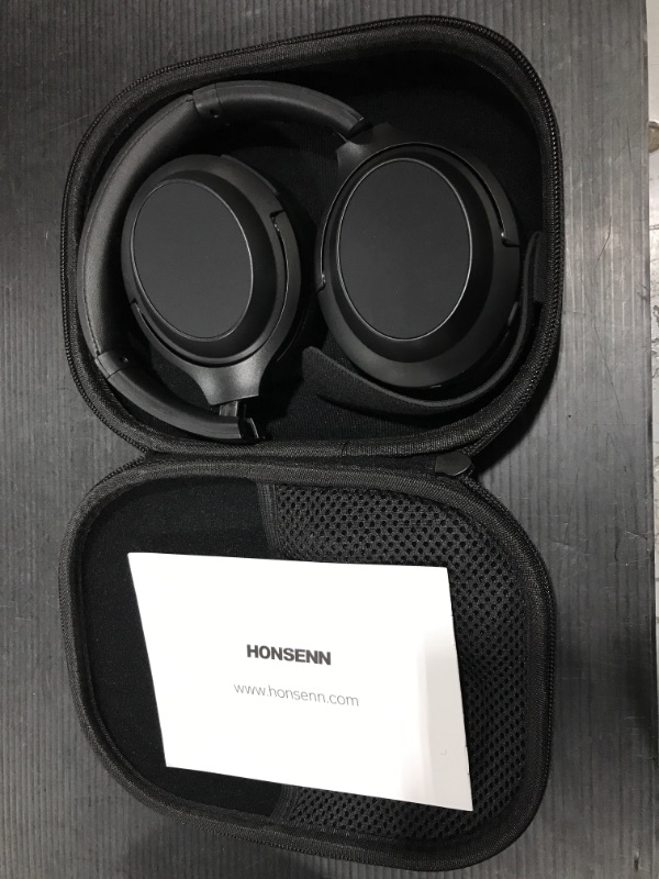 Photo 2 of HONSENN Active Noise Cancelling Headphones with Ultra Long Range Lossless Bluetooth Headphones for Office, Travel, Gaming Easy to Switch Devices Works on PC, Notebook, Mobile