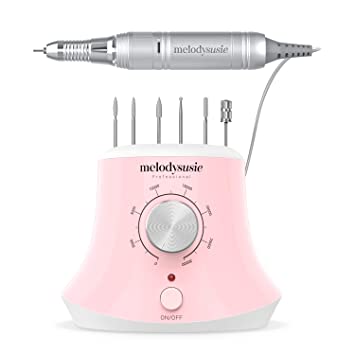 Photo 1 of MelodySusie 30000 RPM Professional Nail Drill-Scarlet, High Speed, Low Heat, Low Noise, Low Vibration, Portable Electric Efile Drill for Shaping, Buffing, Removing Acrylic Nails, Gel Nails, Pink
