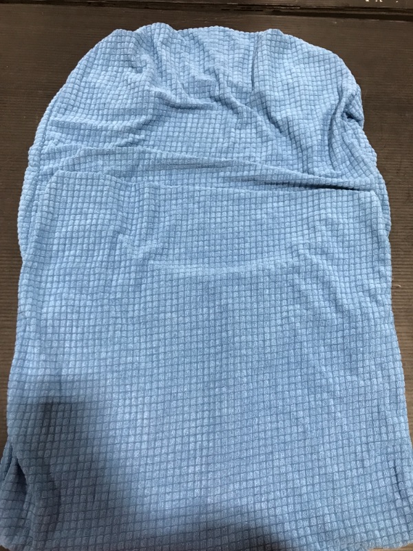 Photo 1 of 4 PC CHAIR COVERS 
BLUE 
