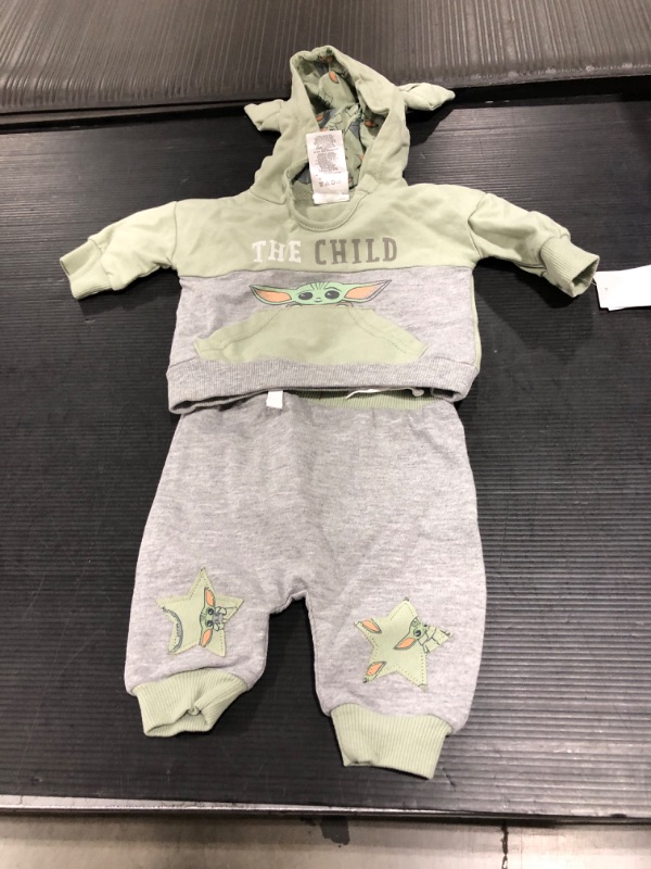 Photo 2 of Baby Boys 2pc Star Wars Baby Yoda French Terry Pullover and Jogger Set (Size: NB)