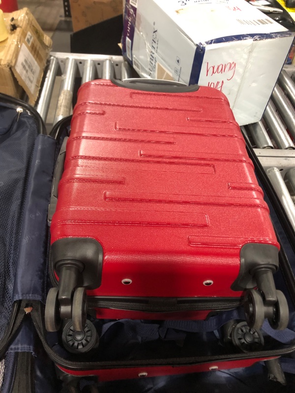 Photo 5 of 3 piece rolling luggage red  