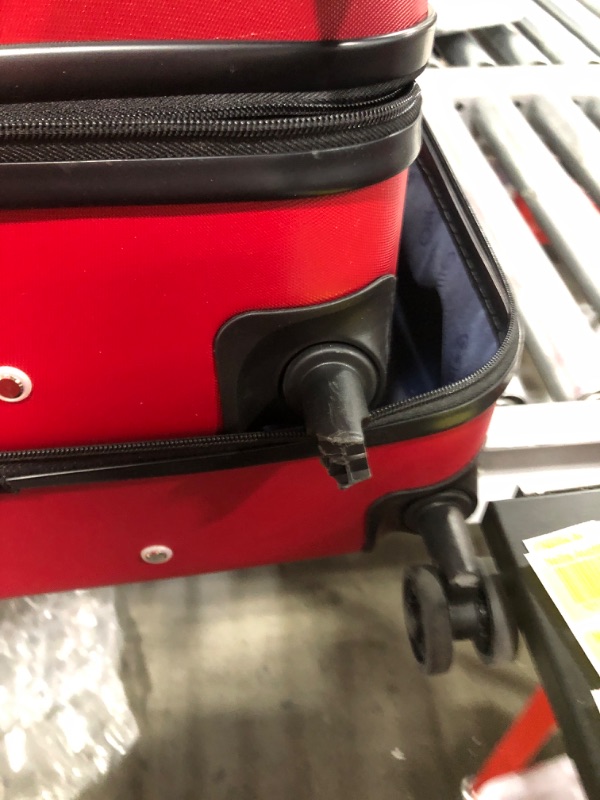 Photo 4 of 3 piece rolling luggage red  